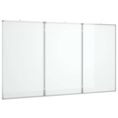 VIDAXL Whiteboard Magneticamente pieghevole 150x100x1,7 cm in alluminio