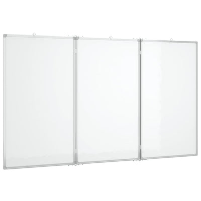 VIDAXL Whiteboard Magneticamente pieghevole 150x100x1,7 cm in alluminio