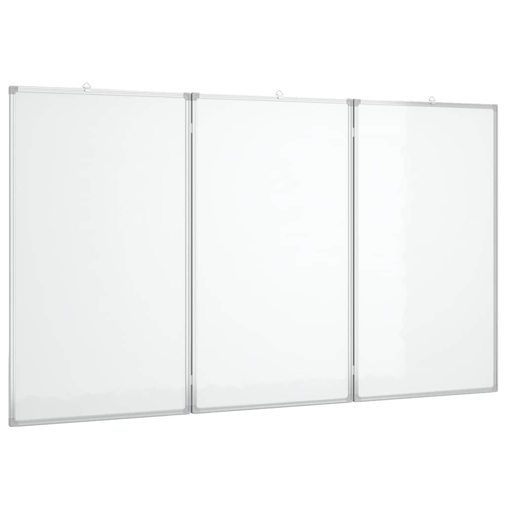 Vidaxl Whiteboard pieghevole magneticamente 180x100x1,7 cm in alluminio