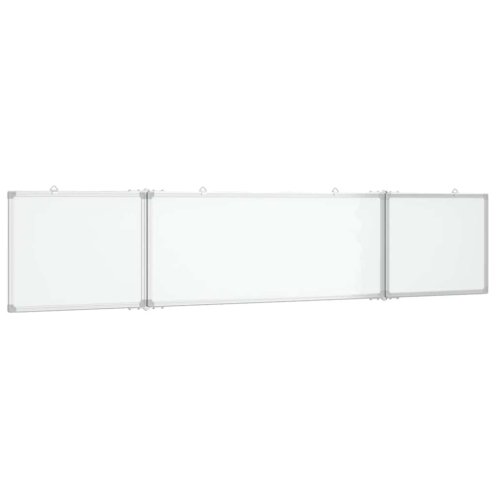 Vidaxl Whiteboard pieghevole magneticamente 200x40x1.7 cm in alluminio