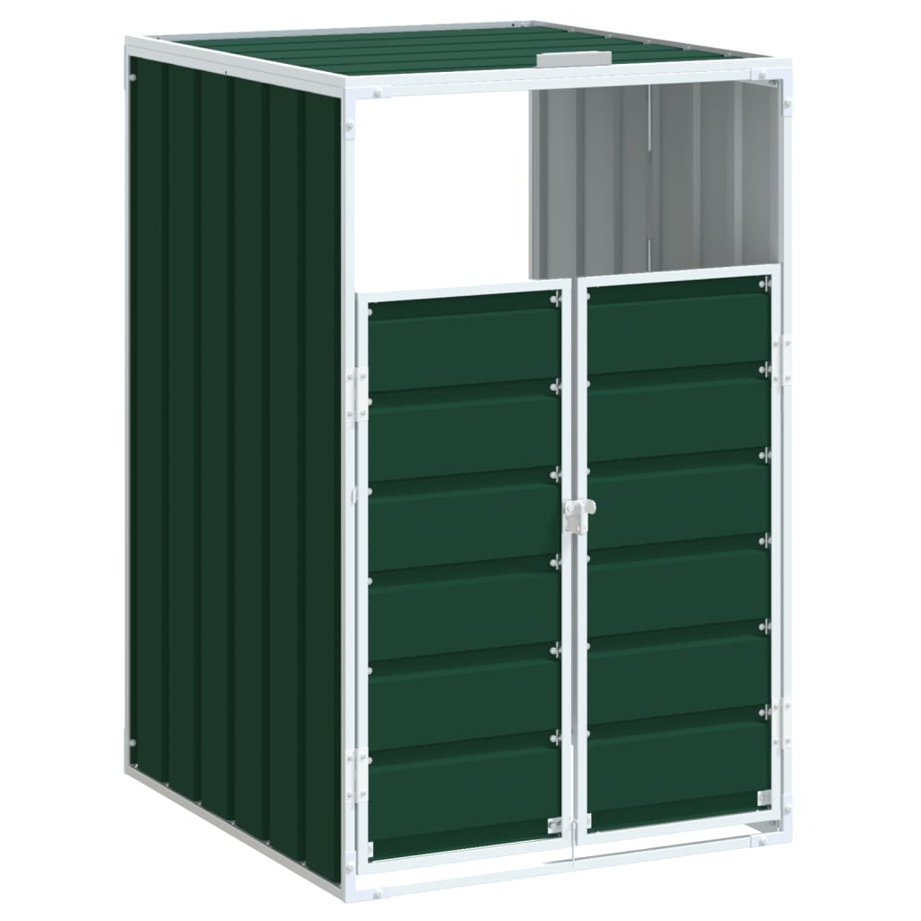 Archiviazione contenitore Vidaxl per 1 contenitore 72x81x115 cm in acciaio verde