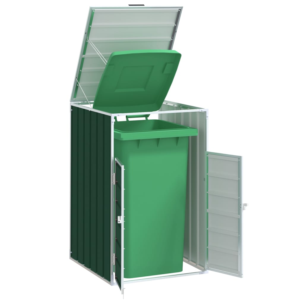 Archiviazione contenitore Vidaxl per 1 contenitore 72x81x115 cm in acciaio verde