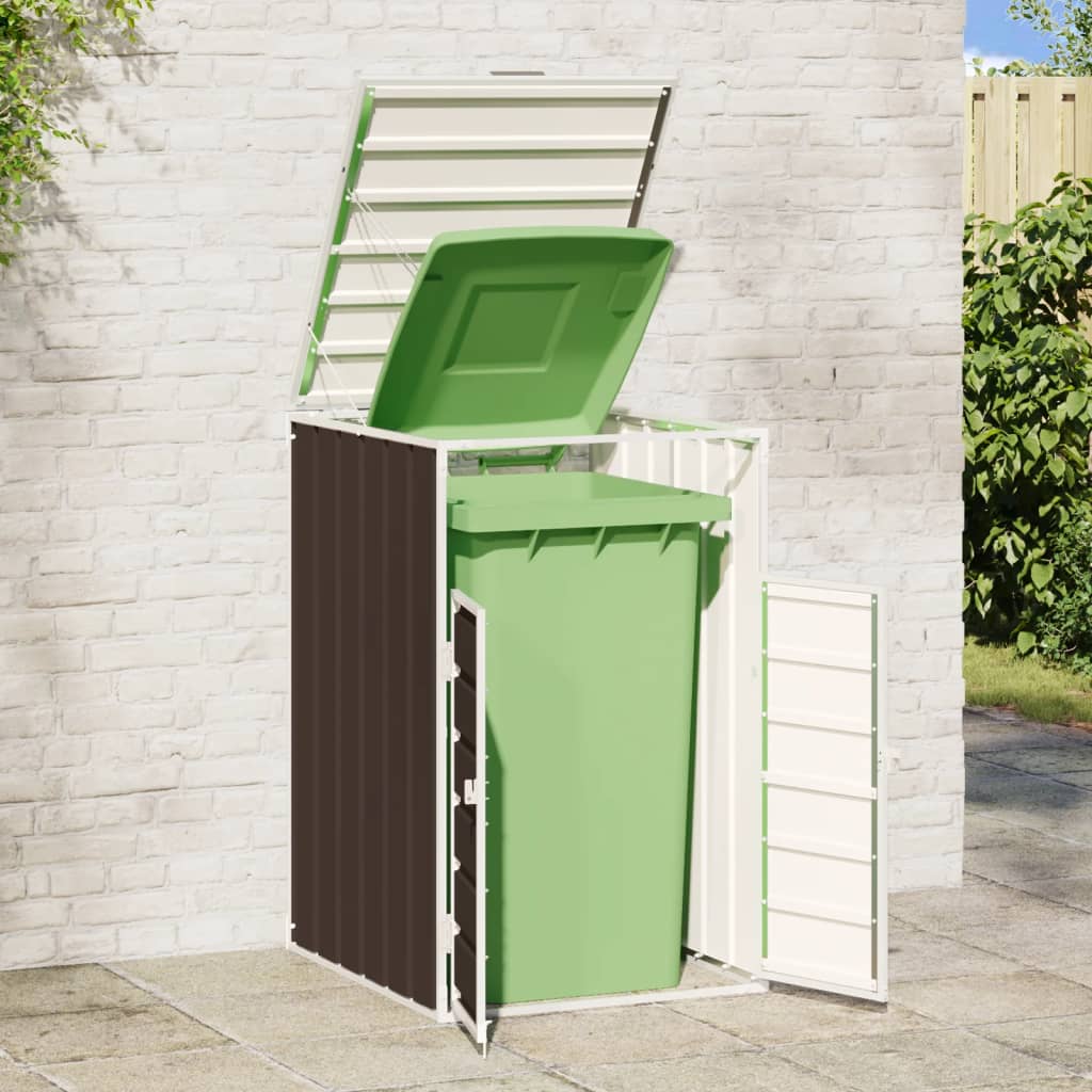 Almacenamiento de contenedores de Vidaxl para 1 contenedor 72x81x115 cm de acero marrón