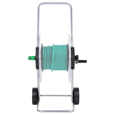 Carrello per tubo del giardino Vidaxl per 60 m 1 2 Acciaio per tubo
