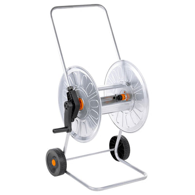 Carrello per tubo da giardino Vidaxxl per tubo in acciaio da 80 m 1 2 o 50 m 3 4