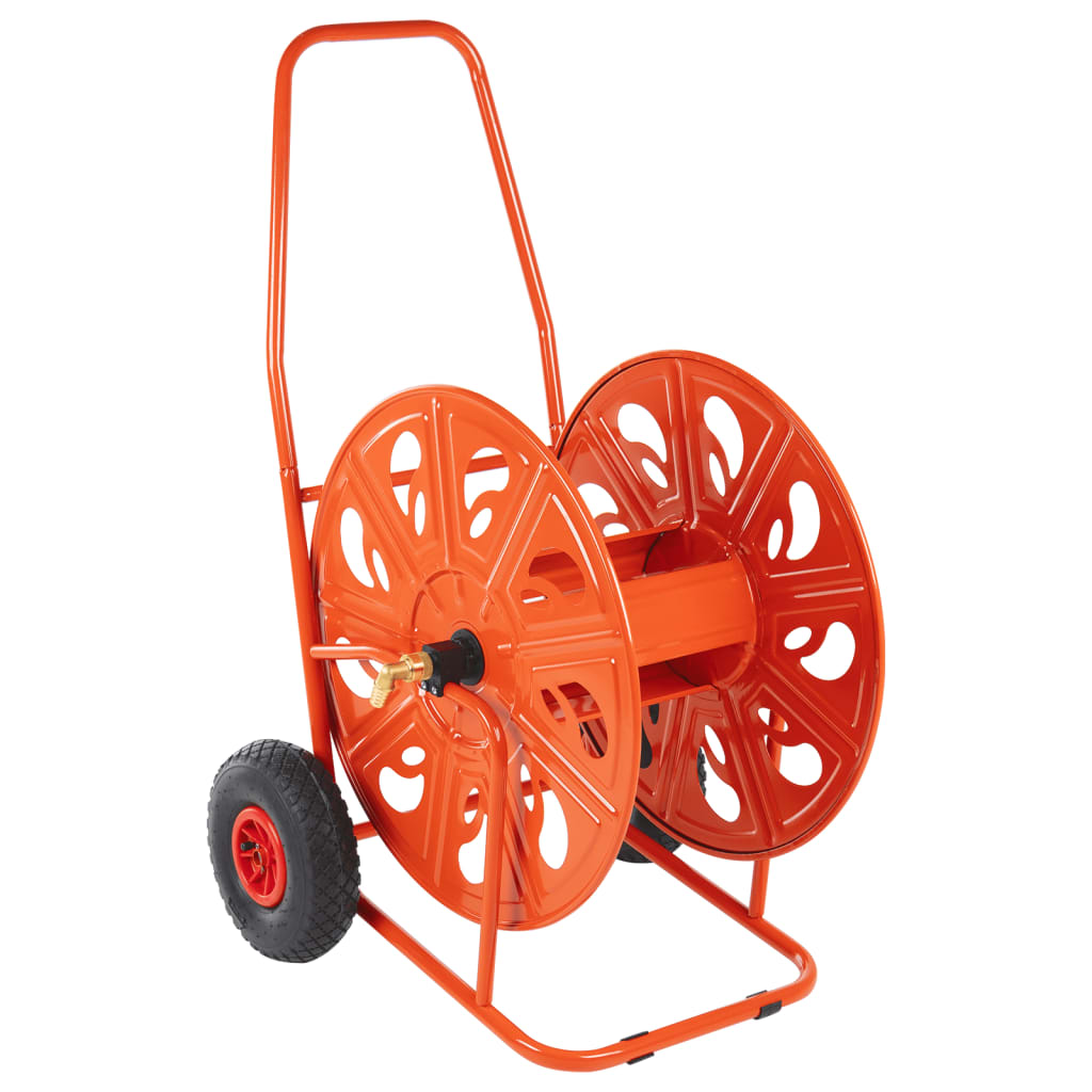 Vidaxl Garden Mank Cart por 140 m 3 4 Manguera de acero
