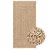 Tappeto VidaXL zizur per interni ed esterni 60x110 cm effetto iuta
