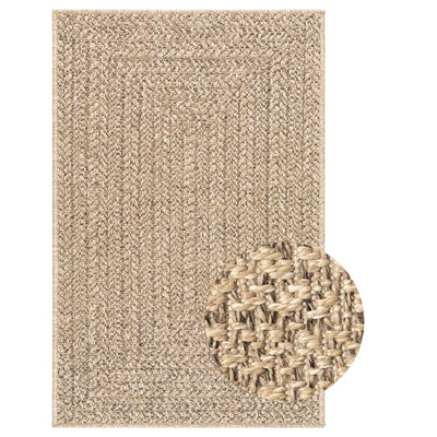 Vidaxl Rug Zizur dentro y fuera de 240x340 cm de yute Look
