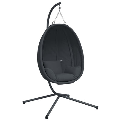 Silla colgante de Vidaxl con tela estándar y acero antracita