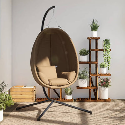 Silla colgante de Vidaxl con tela estándar y tope de acero