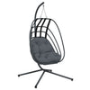 Silla colgante de Vidaxl con antracita de acero estándar
