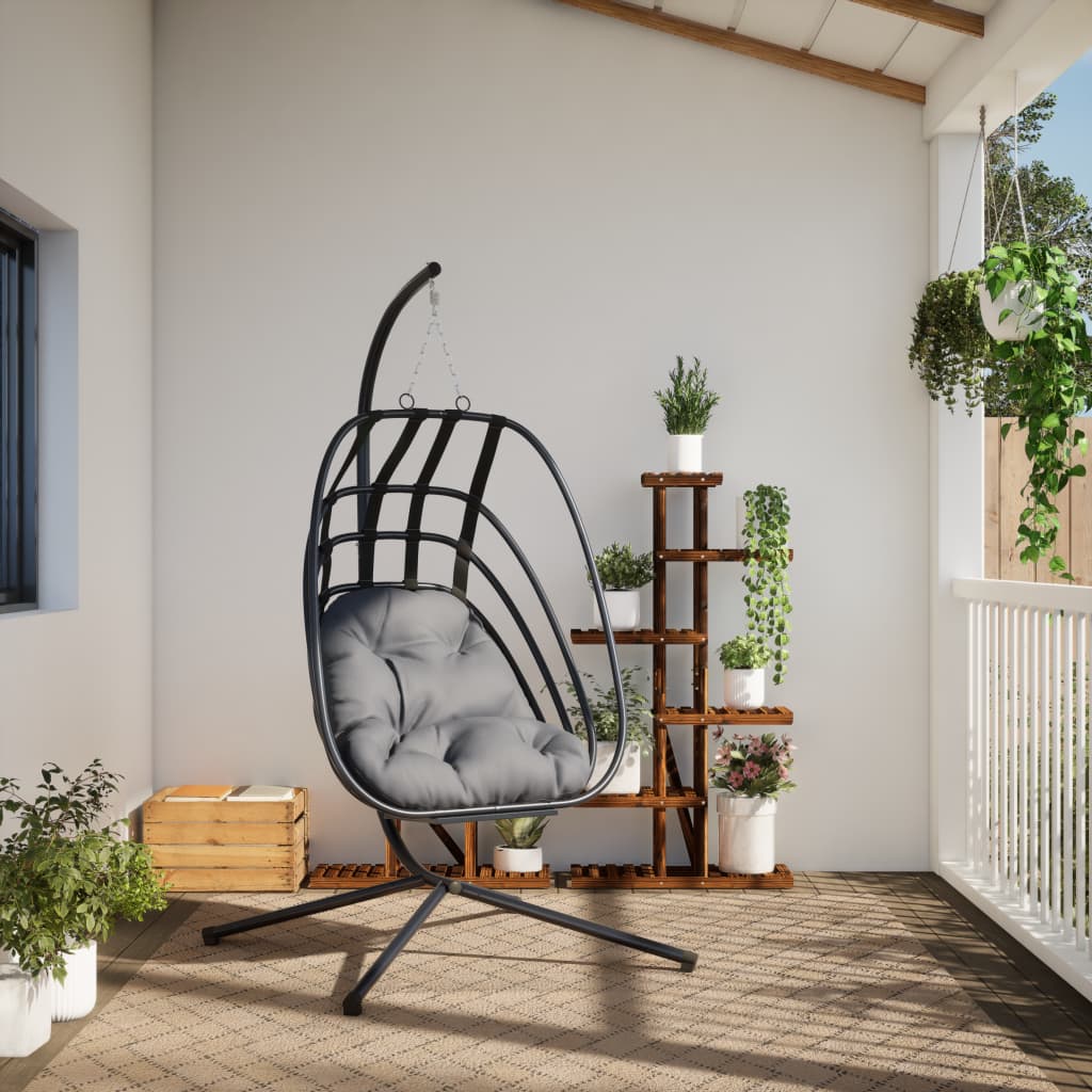 Sedia a sospensione Vidaxl con antracite in acciaio standard
