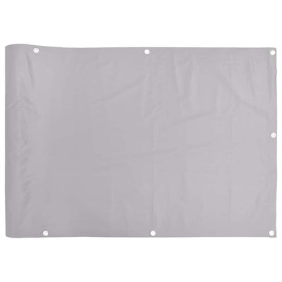 Vidaxl balkonscherm 1000x75 cm pvc grijs