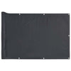 Vidaxl balkonscherm 300x90 cm pvc antracietkleurig