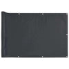 Vidaxl balkonscherm 400x90 cm pvc antracietkleurig
