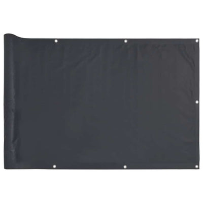 Vidaxl balkonscherm 1000x90 cm pvc antracietkleurig