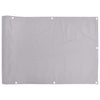 Vidaxl balkonscherm 400x90 cm pvc grijs