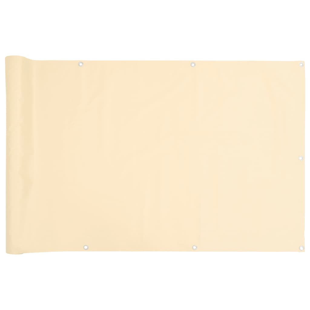 Vidaxl Balcony Schermata 300x90 cm Crema PVC