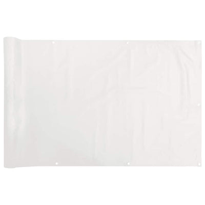 Vidaxl balkonscherm 300x90 cm pvc wit