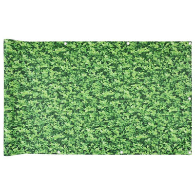Patrón de planta de pantalla de balcón Vidaxl 700x90 cm PVC Green