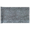 Patrón de piedra de pantalla de balcón Vidaxl 300x90 cm PVC Gray