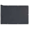 Vidaxl balkonscherm 400x120 cm pvc antracietkleurig