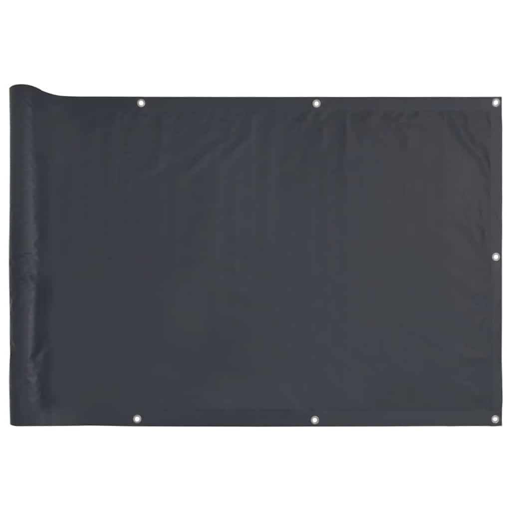 Vidaxl balkonscherm 400x120 cm pvc antracietkleurig
