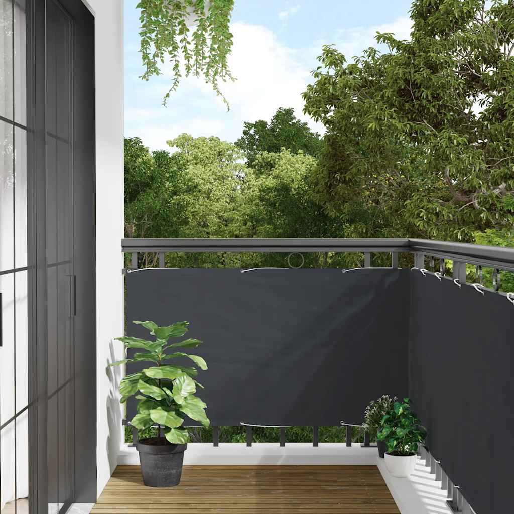 Vidaxl Balcony Schermata 600x120 cm PVC antracite