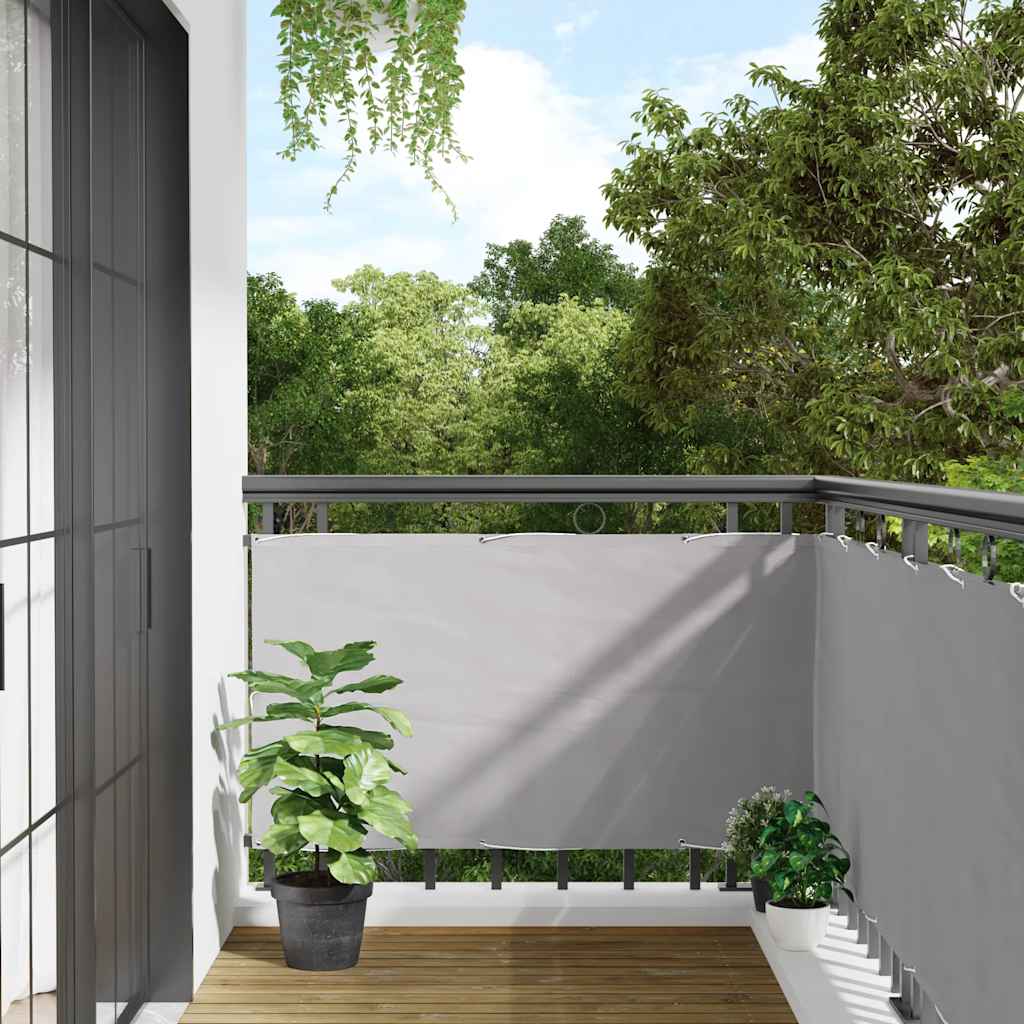 Vidaxl balkonscherm 600x120 cm pvc grijs