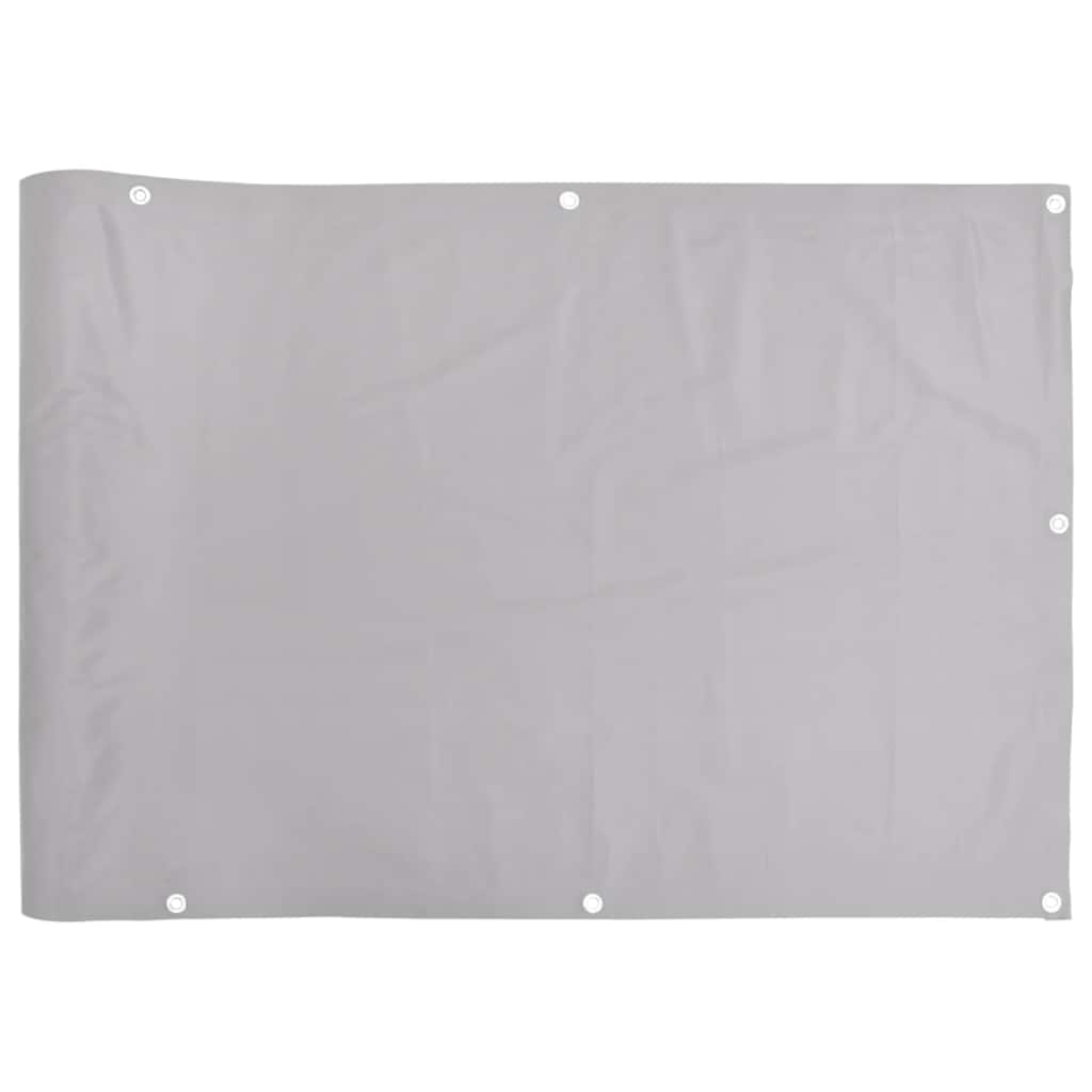 Vidaxl Balcony Schermata 1000x120 cm PVC Grey