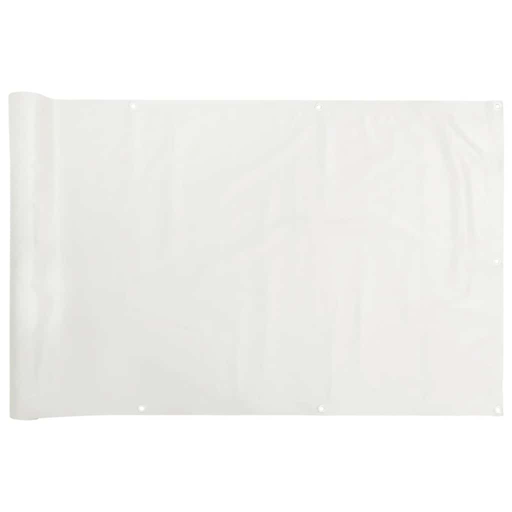Vidaxl balkonscherm 400x120 cm pvc wit