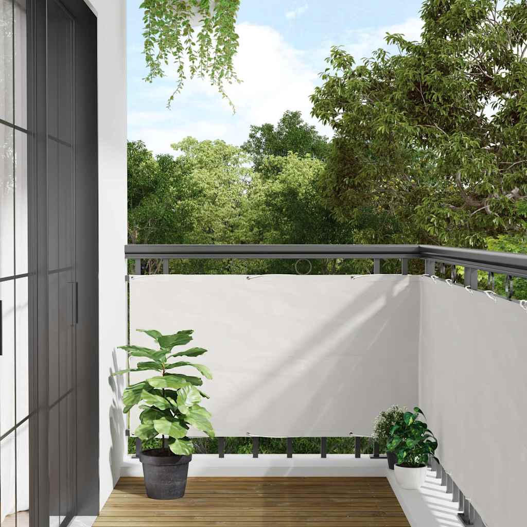 Vidaxl balkonscherm 600x120 cm pvc wit