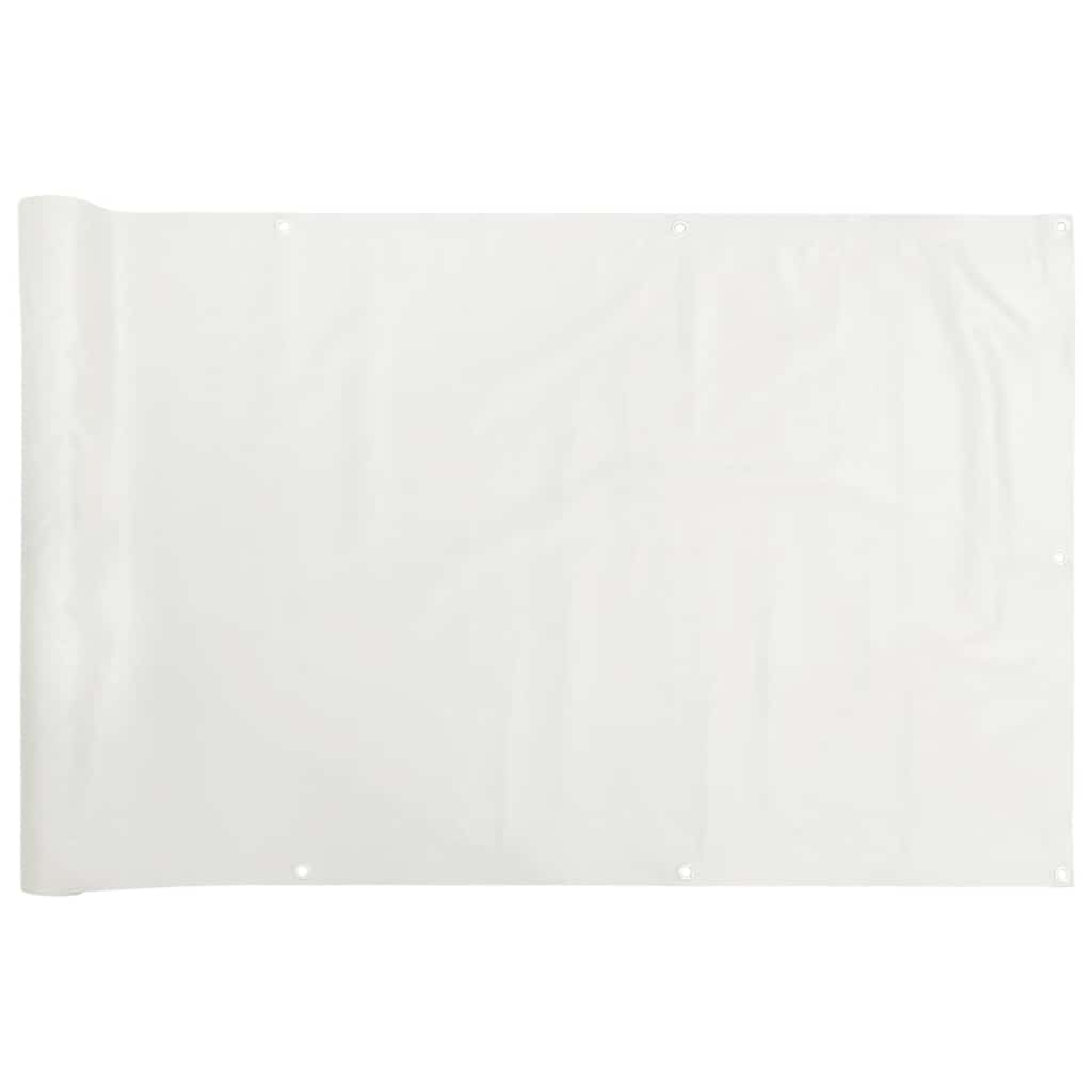 Vidaxl balkonscherm 700x120 cm pvc wit