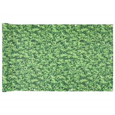 Patrón de planta de pantalla de balcón Vidaxl 800x120 cm PVC Green