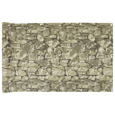 Patrón de piedra de pantalla de balcón Vidaxl 300x120 cm PVC
