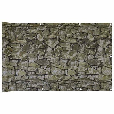 Patrón de piedra de pantalla de balcón Vidaxl 700x120 cm PVC