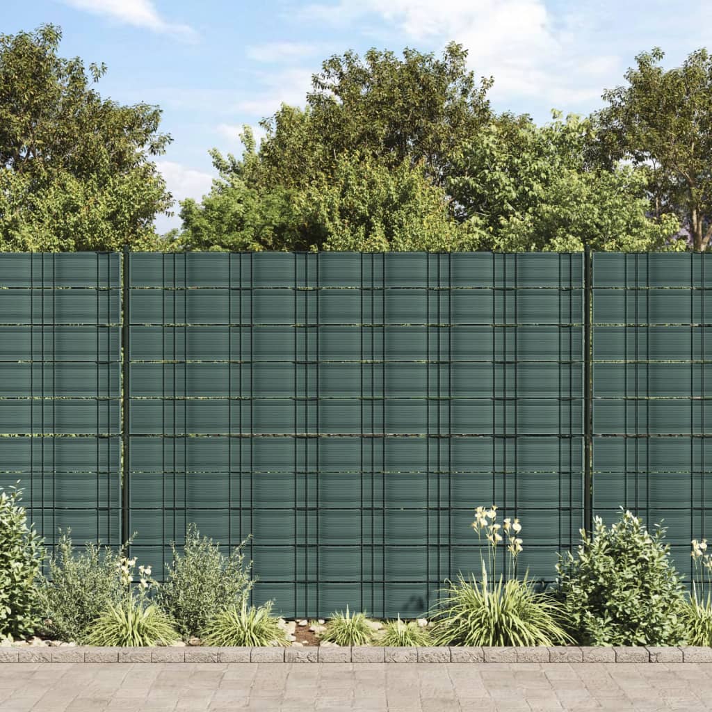 Vidaxl Garden Schermate 10 ST 252.5x19 M PVC verde