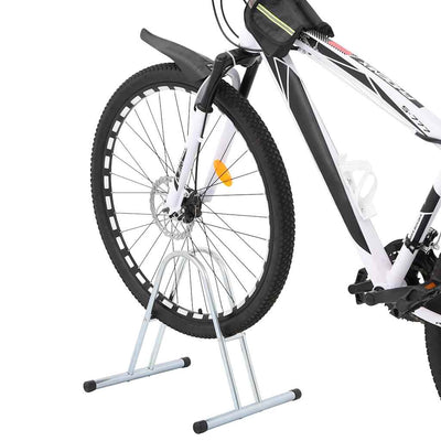 Soporte para bicicletas Vidaxl para 1 bicicleta acero galvanizado separado