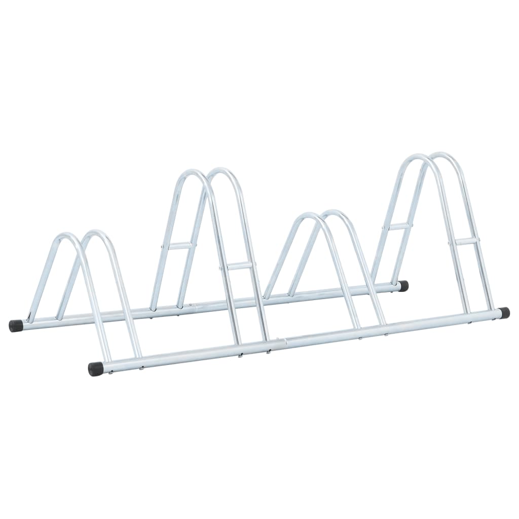 Soporte para bicicletas Vidaxl para 4 bicicletas de acero galvanizado separado