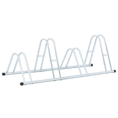 Soporte para bicicletas Vidaxl para 4 bicicletas de acero galvanizado separado