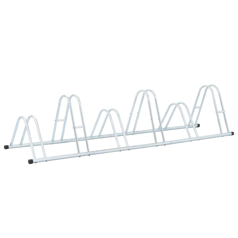 Soporte para bicicletas VidaXL para 6 bicicletas, independiente de acero galvanizado