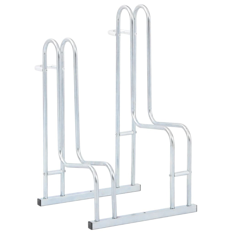 Soporte para bicicletas Vidaxl para 2 bicicletas de acero galvanizado separado