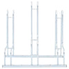 Soporte para bicicletas Vidaxl para 3 bicicletas de acero galvanizado separado