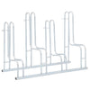 Soporte para bicicletas Vidaxl para 4 bicicletas de acero galvanizado separado