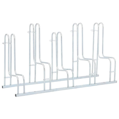 Soporte para bicicletas VidaXL para 5 bicicletas, independiente de acero galvanizado