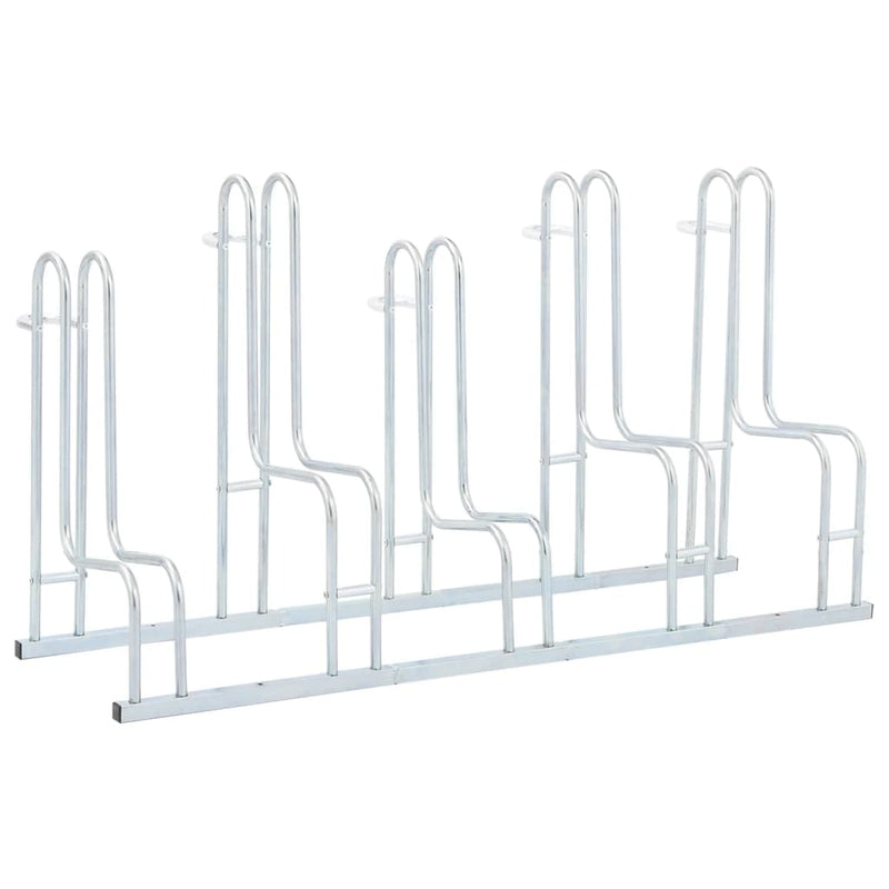 Soporte para bicicletas VidaXL para 5 bicicletas, independiente de acero galvanizado