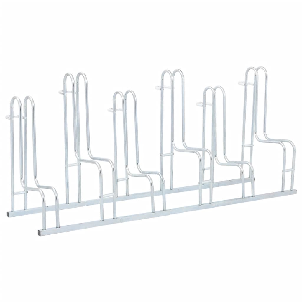 Soporte para bicicletas Vidaxl para 6 bicicletas acero galvanizado separado