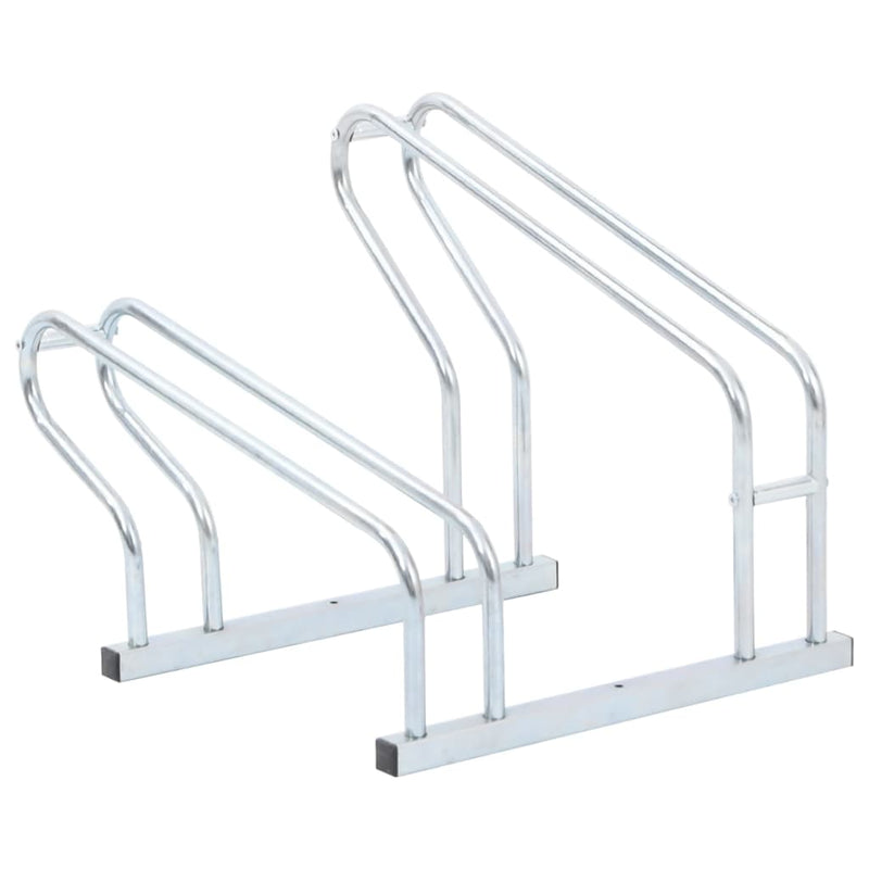 Soporte para bicicletas Vidaxl para 2 bicicletas de acero galvanizado separado