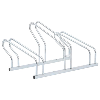 Soporte para bicicletas VidaXL para 3 bicicletas, independiente de acero galvanizado