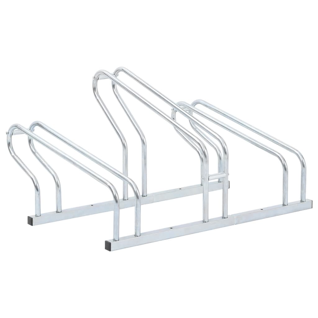 Soporte para bicicletas VidaXL para 3 bicicletas, independiente de acero galvanizado